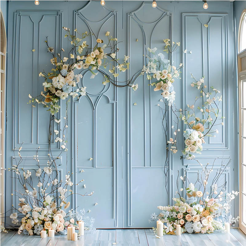 Photography Fine Art - Mehofond ヨーロピアンスタイルの花の写真撮影の背景マタニティ結婚式女の子の誕生日フラワーアート細かい質感の装飾背景