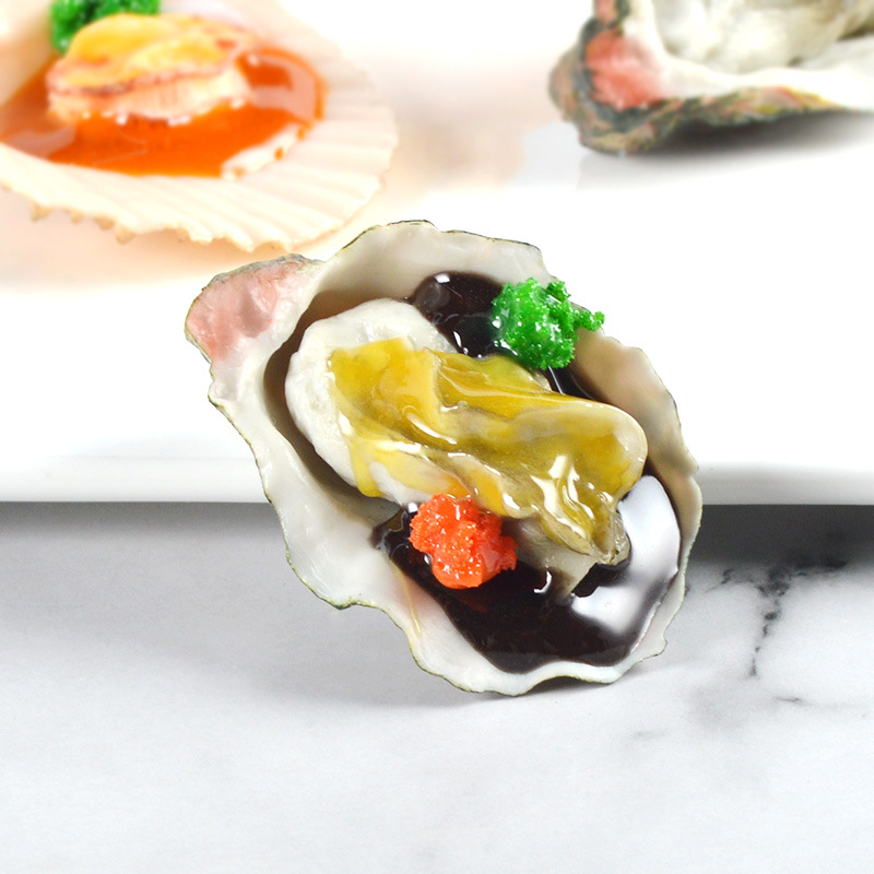 Photography Of Food - 人工毛ヤスタースカロップ偽の食品シミュレーションモデルバーベキューの装飾窓の装飾キッチンの写真のアクセサリーの装飾