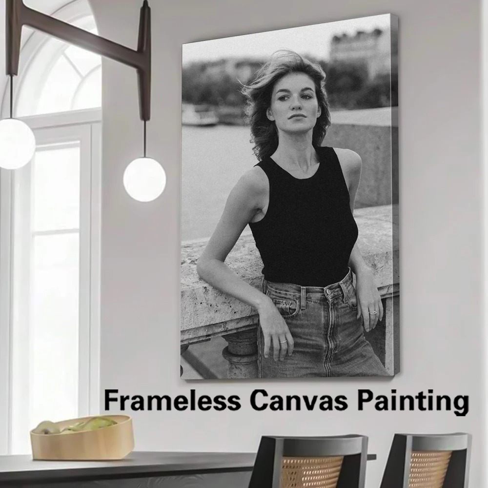 Photography Gallery - 1pc フレームレスパーソナライズカスタム写真ポートレートキャンバス絵画黒白プリント画像動物壁アートポスターリビングルーム