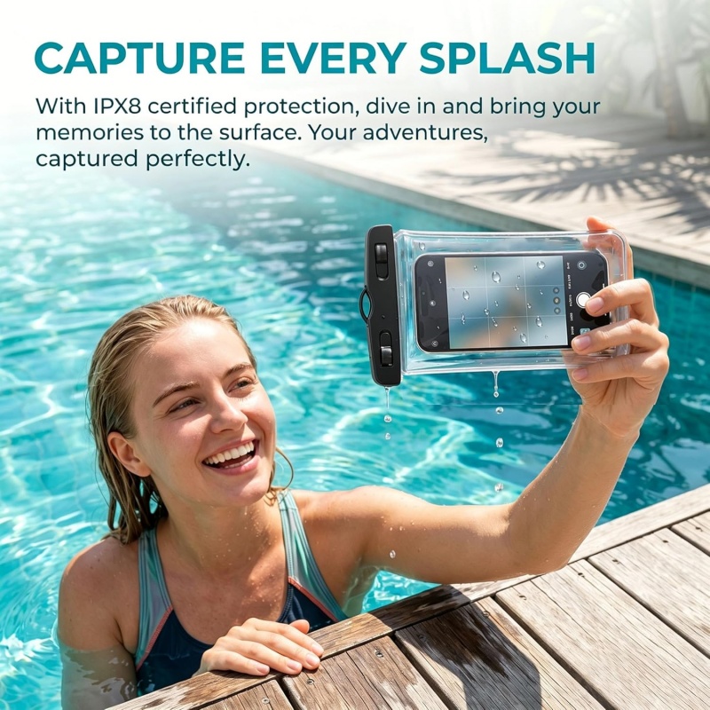 IPX8 フローティング防水電話ポーチ タッチスクリーン ド - Uni Photography のレビューと価格