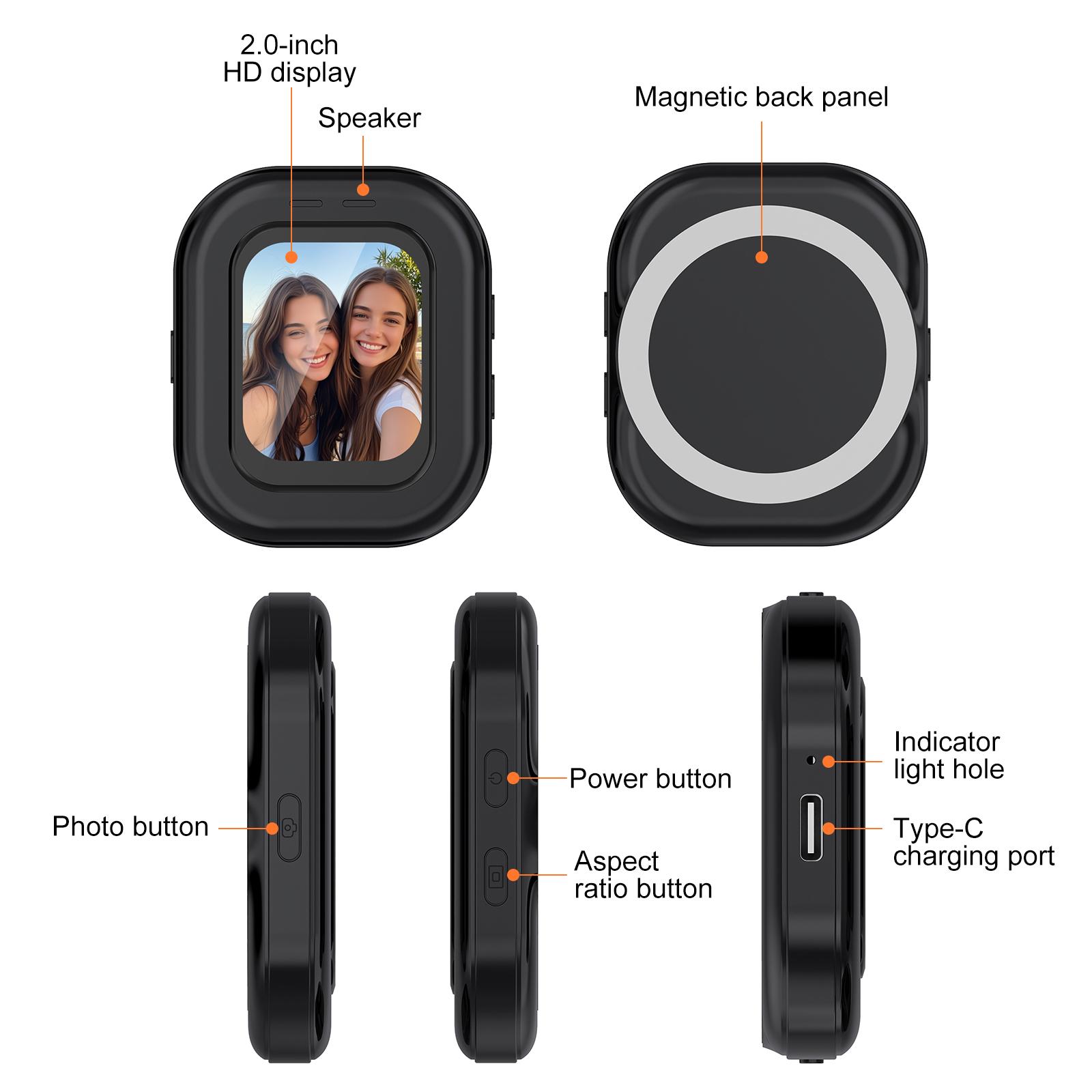 PULUZ マグネット式スマホ用Vlog自撮りモニター画面  - Photography Zoom のレビューと価格