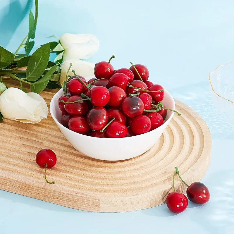 30 個偽チェリーシミュレーションチェリーオーナメントクラフ - Photography Of Food のレビューと価格