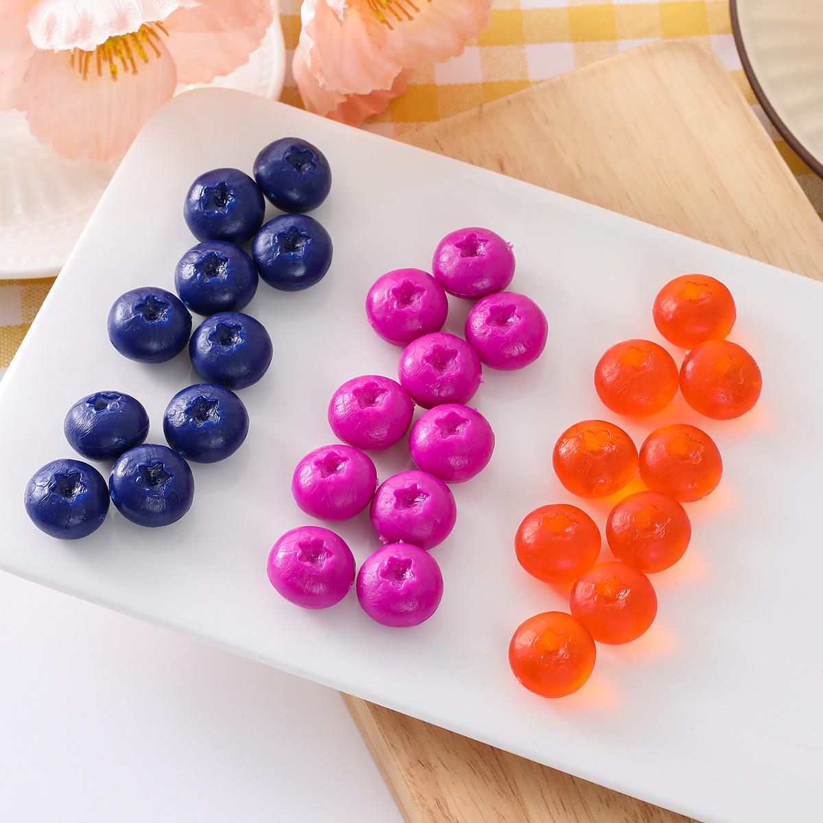 シリコーン模擬ブルーベリービビッドフォームフルーツモデル人工 - Photography Of Food のレビューと価格