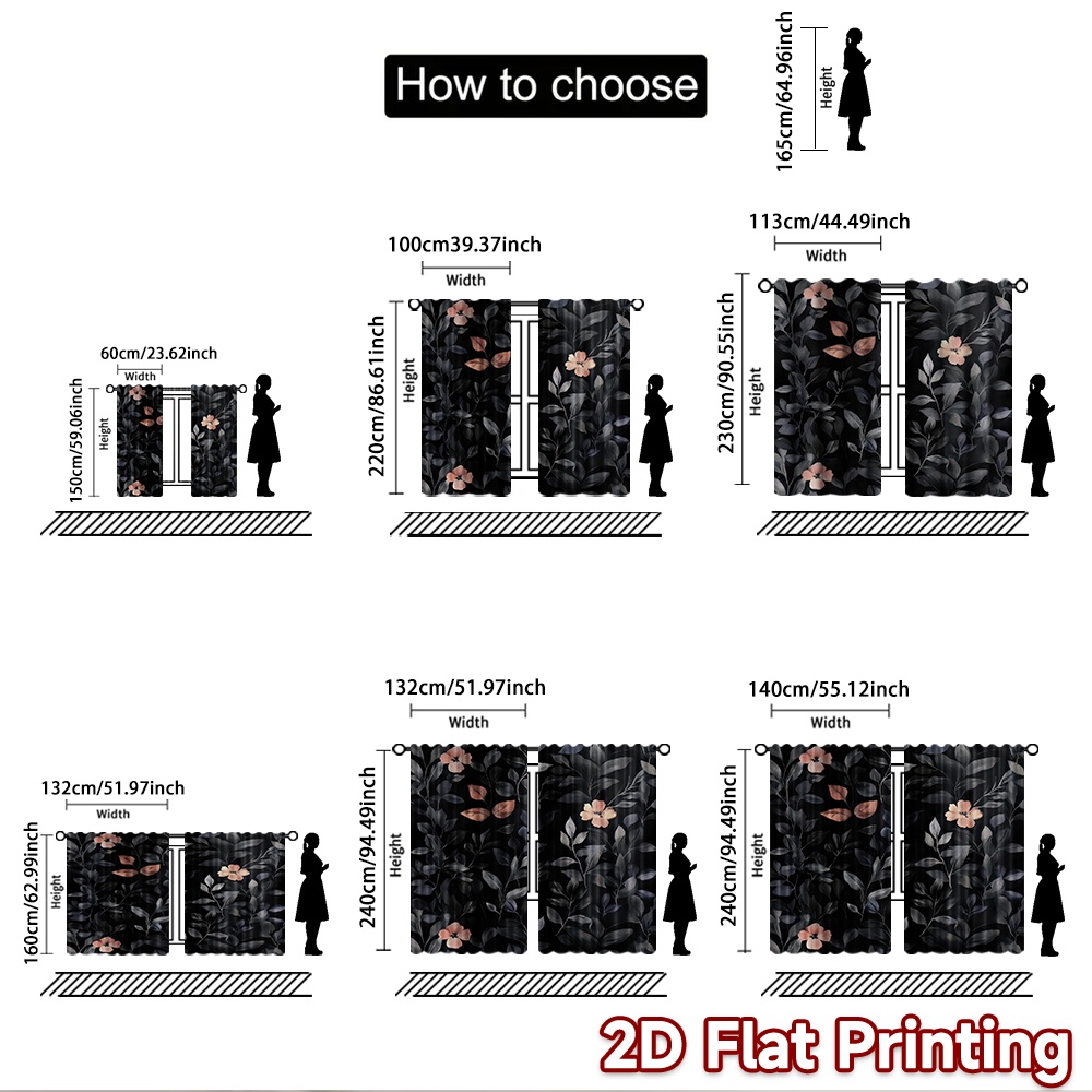 1ピース2Dフラット写真撮影用背景布ダークフローラルリーフ柄 - Photography Dark Cloth のレビューと価格