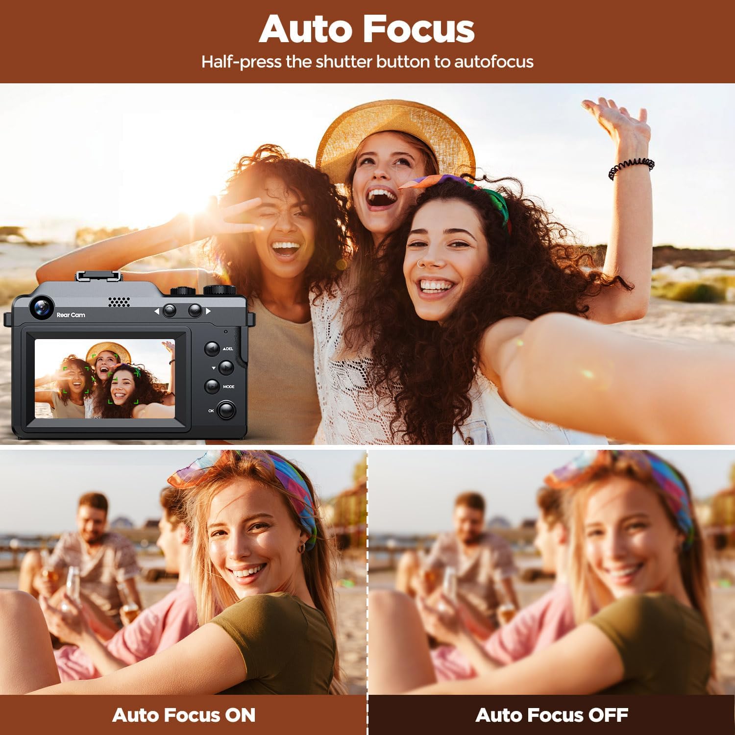 64MPオートフォーカス4Kビデオブログカメラ、デュアルレン - Photography Of Memories のレビューと価格