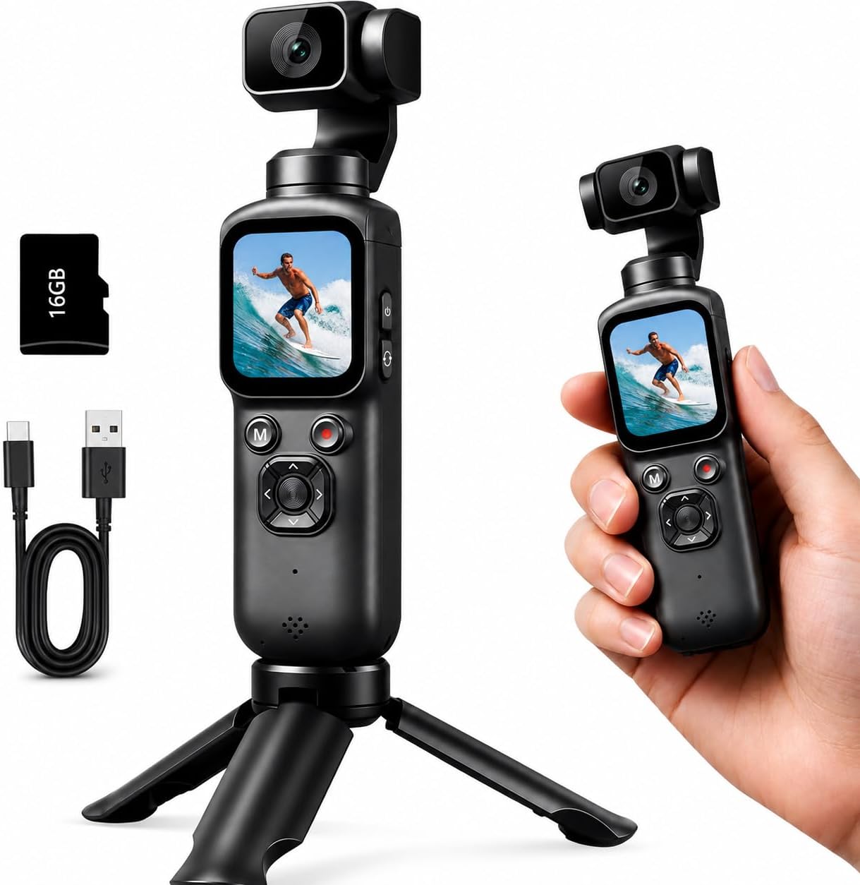 4KハンドヘルドジンバルVlogカメラ YouTube初心者 - Photography Youtube のレビューと価格