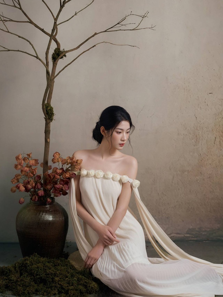 新しいスタジオ中国風ポートレート写真撮影衣装冷たい雰囲気の禅 - Photography Zen のレビューと価格