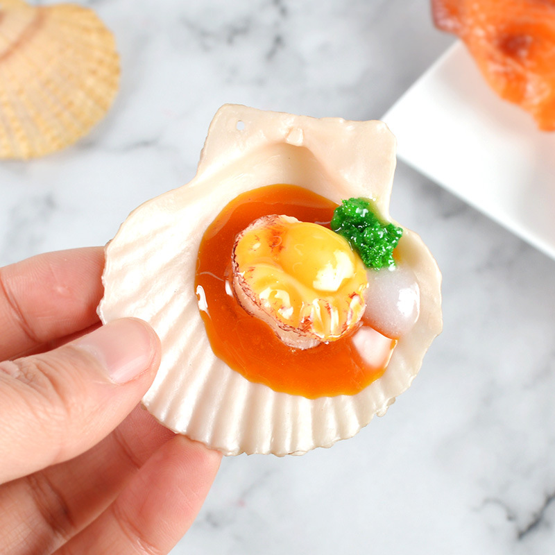 人工毛ヤスタースカロップ偽の食品シミュレーションモデルバーベ - Photography Of Food のレビューと価格