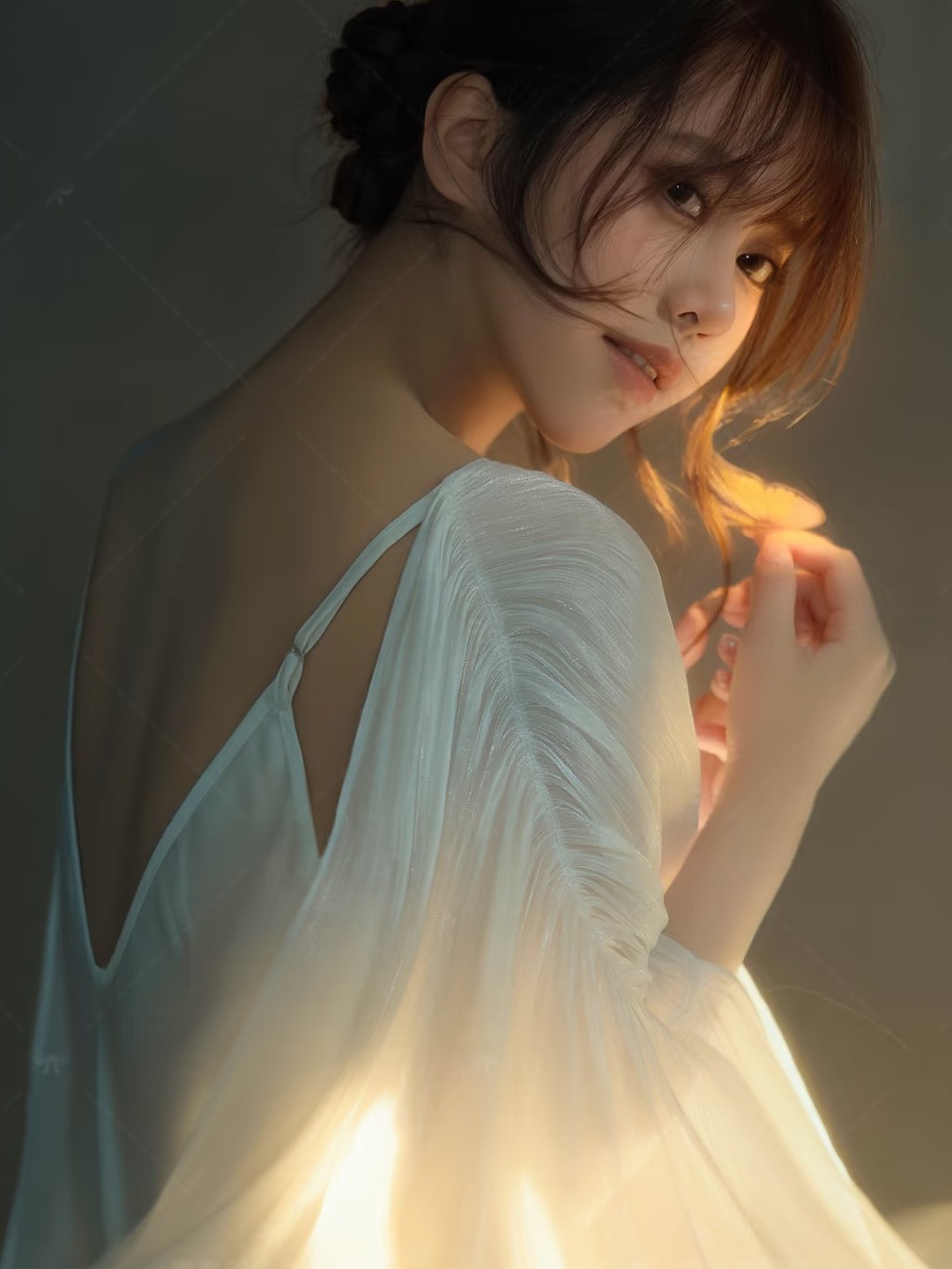 シックなミニマリストアート写真スタジオ新作バックレスガウンコ - Photography Zen のレビューと価格