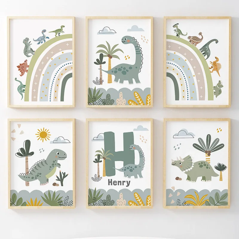 ジュラ紀恐竜壁アートキャンバス絵画北欧恐竜ポスターやプリント - Photography Gallery のレビューと価格