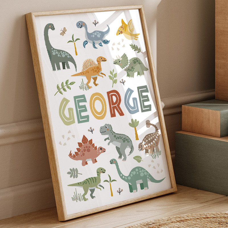 ジュラ紀恐竜壁アートキャンバス絵画北欧恐竜ポスターやプリント - Photography Gallery のレビューと価格