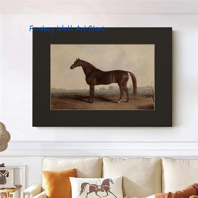 ヴィンテージ馬アート ヴィンテージスタイル油絵 素朴な農家風 - Photography Fine Art のレビューと価格