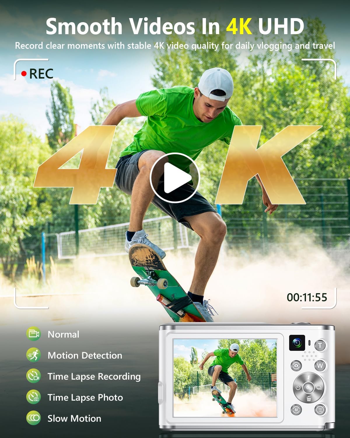 4Kデジタルカメラ（Vlog撮影・写真撮影用）、48MPオー - Photography Zoom のレビューと価格