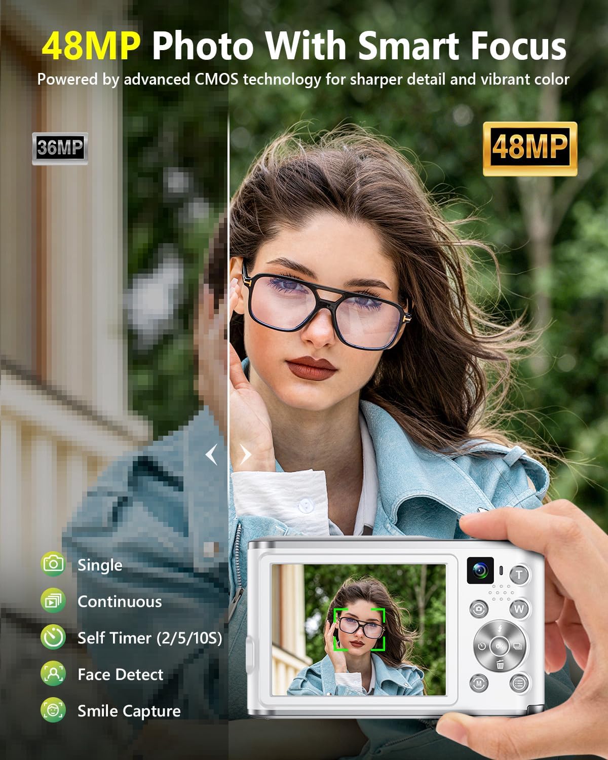 4Kデジタルカメラ（Vlog撮影・写真撮影用）、48MPオー - Photography Zoom のレビューと価格